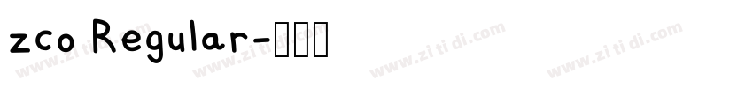 zco Regular字体转换